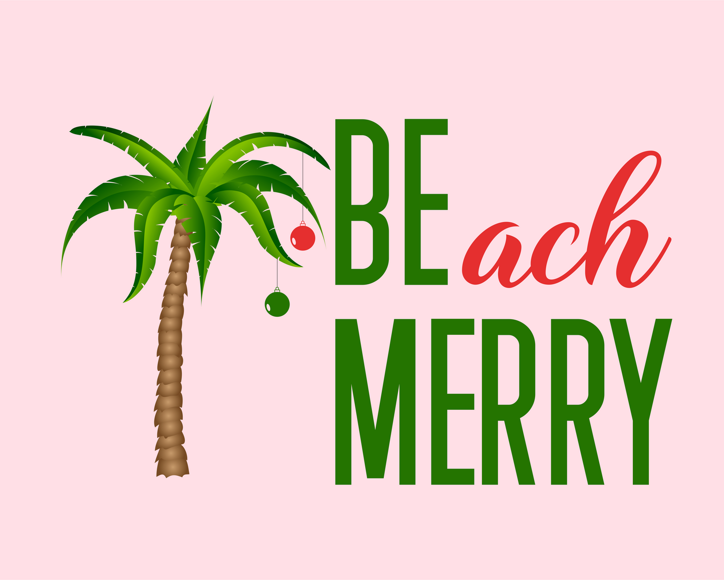 beach merry DTG design graphic