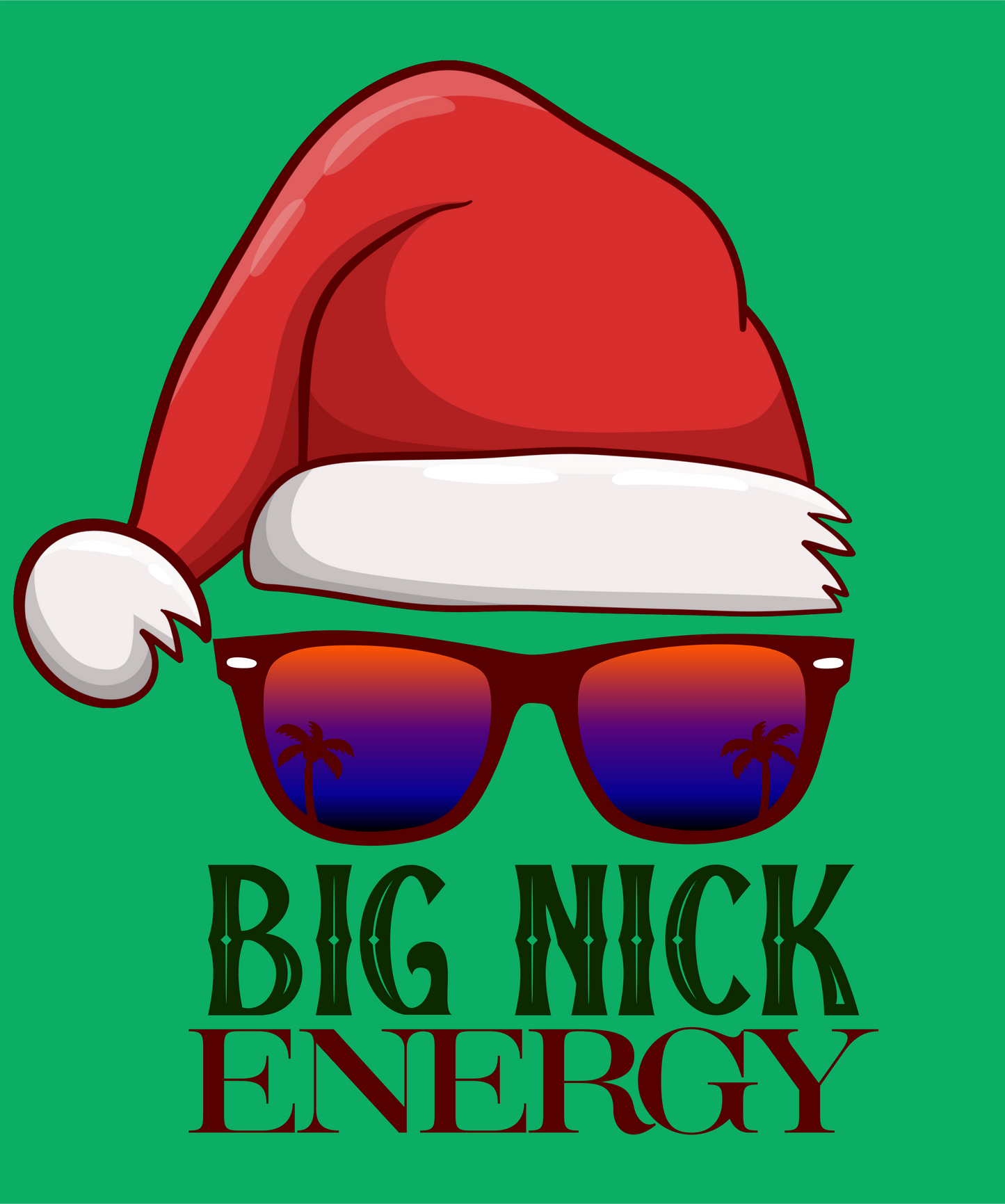 big nick energy DTG design graphic