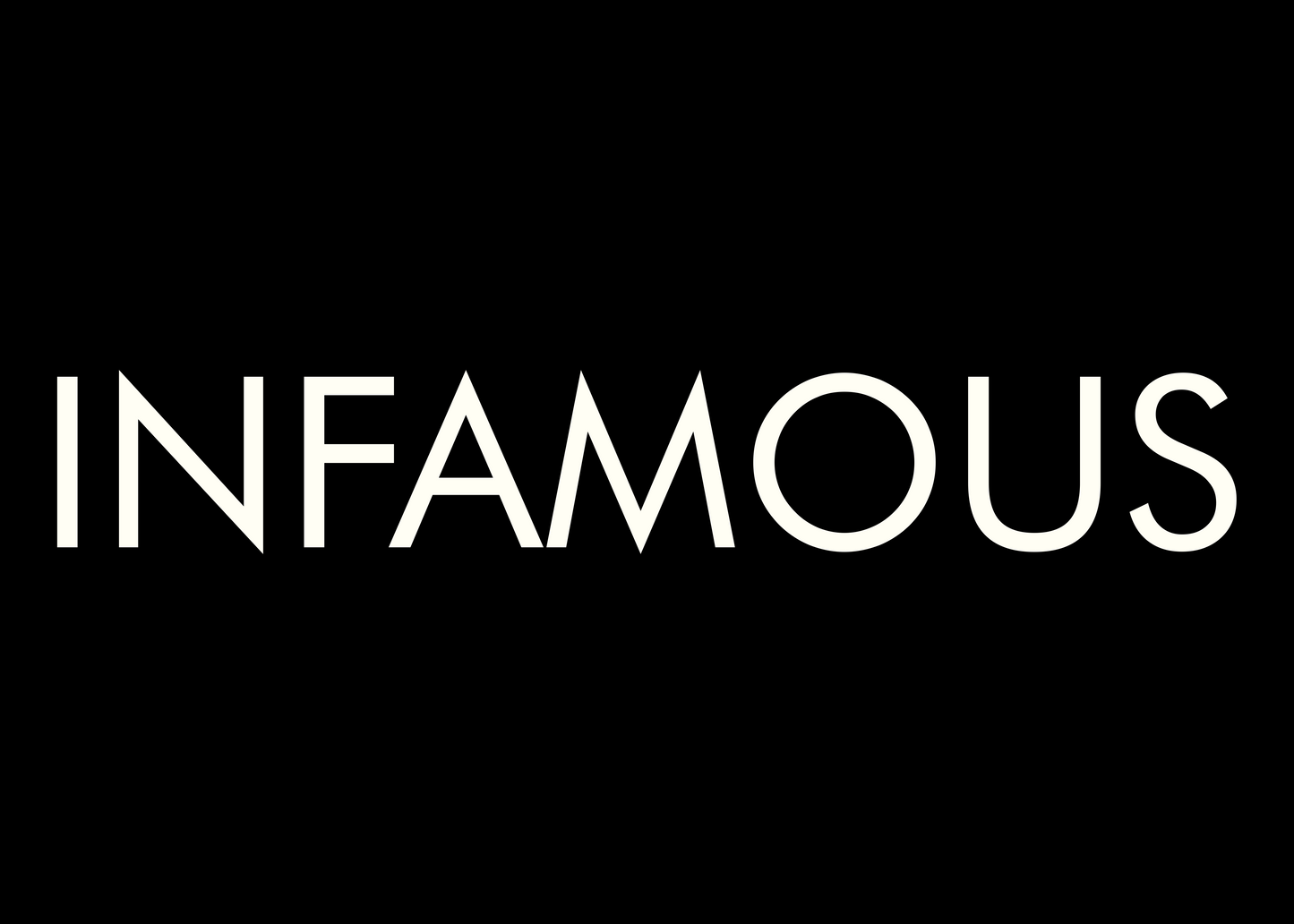 infamous the infamous collection DTG design graphic