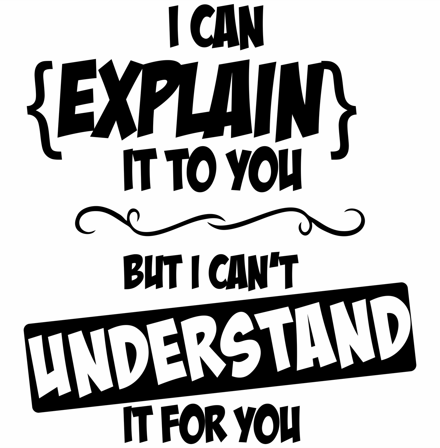 can explain cant understand DTG design graphic