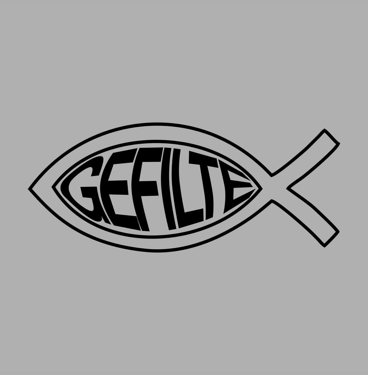 gefilte fish DTG design graphic