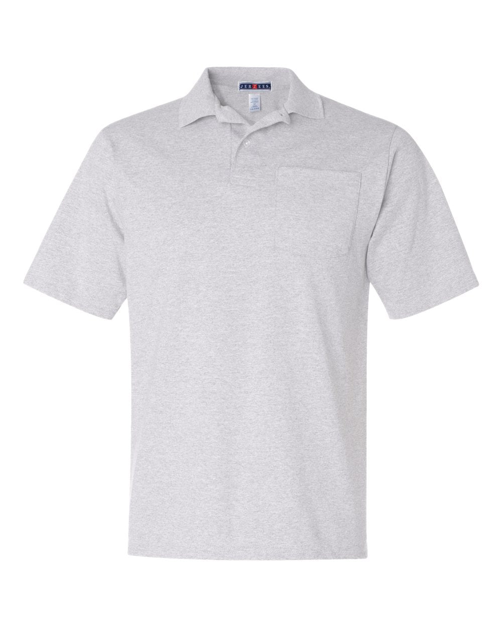 jerzees pocket polo ash