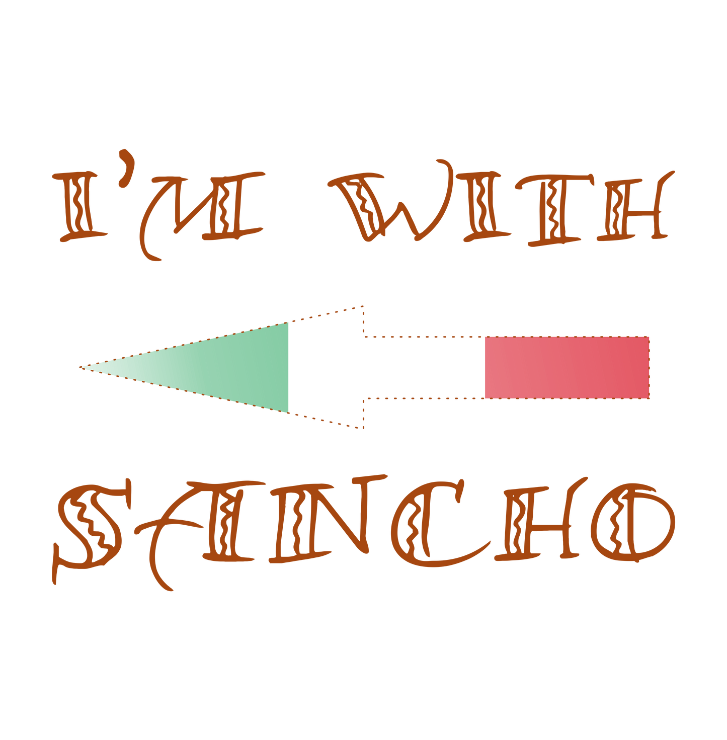 im with sancho DTG design graphic
