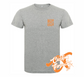 athletic heather t-shirt with clocked in but checked out DTG printed design