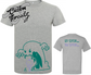 athletic heather grey youth tee with ice cream you scream ice cream monster DTG printed design