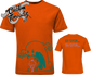 orange youth tee with ice cream you scream ice cream monster DTG printed design