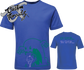 royal blue youth tee with ice cream you scream ice cream monster DTG printed design