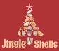 jingle shells christmas tree made out of shells DTG design graphic