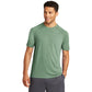 sport-tek triblend wicking raglan tee forest green heather