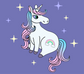 unicorn rainbow DTG design graphic