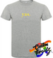 athletic heather grey tee with yas DTG printed design