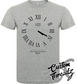 athletic heather grey tee with roman analog clock set to 4 20 DTG printed design