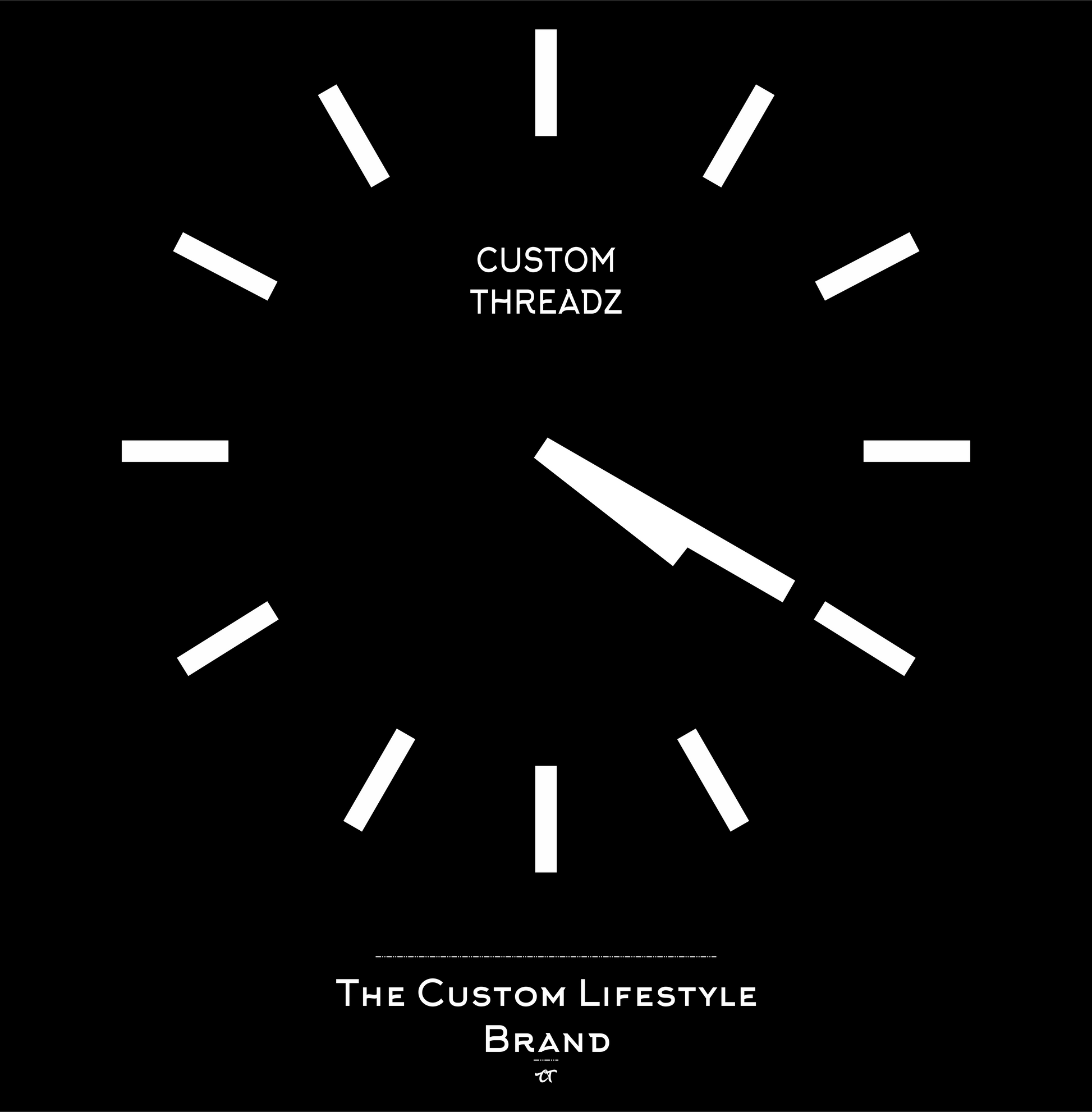 basic analog clock set to 4 20 DTG design graphic