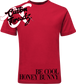 red tee with be cool honey bun pulp fiction DTG printed design