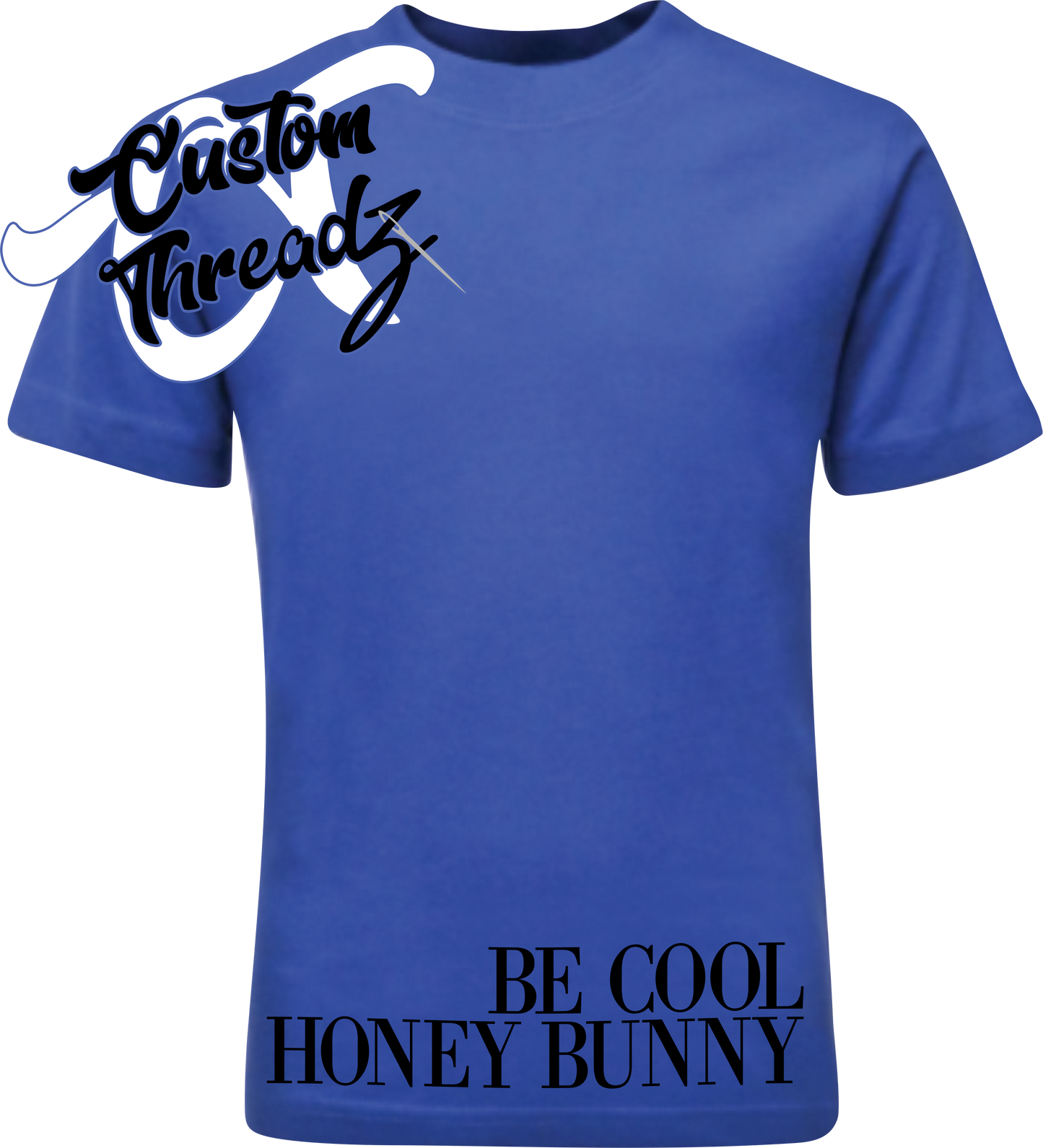 royal tee with be cool honey bun pulp fiction DTG printed design
