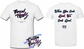 white tee with thread headz custom threadz when you look good we look good DTG printed design