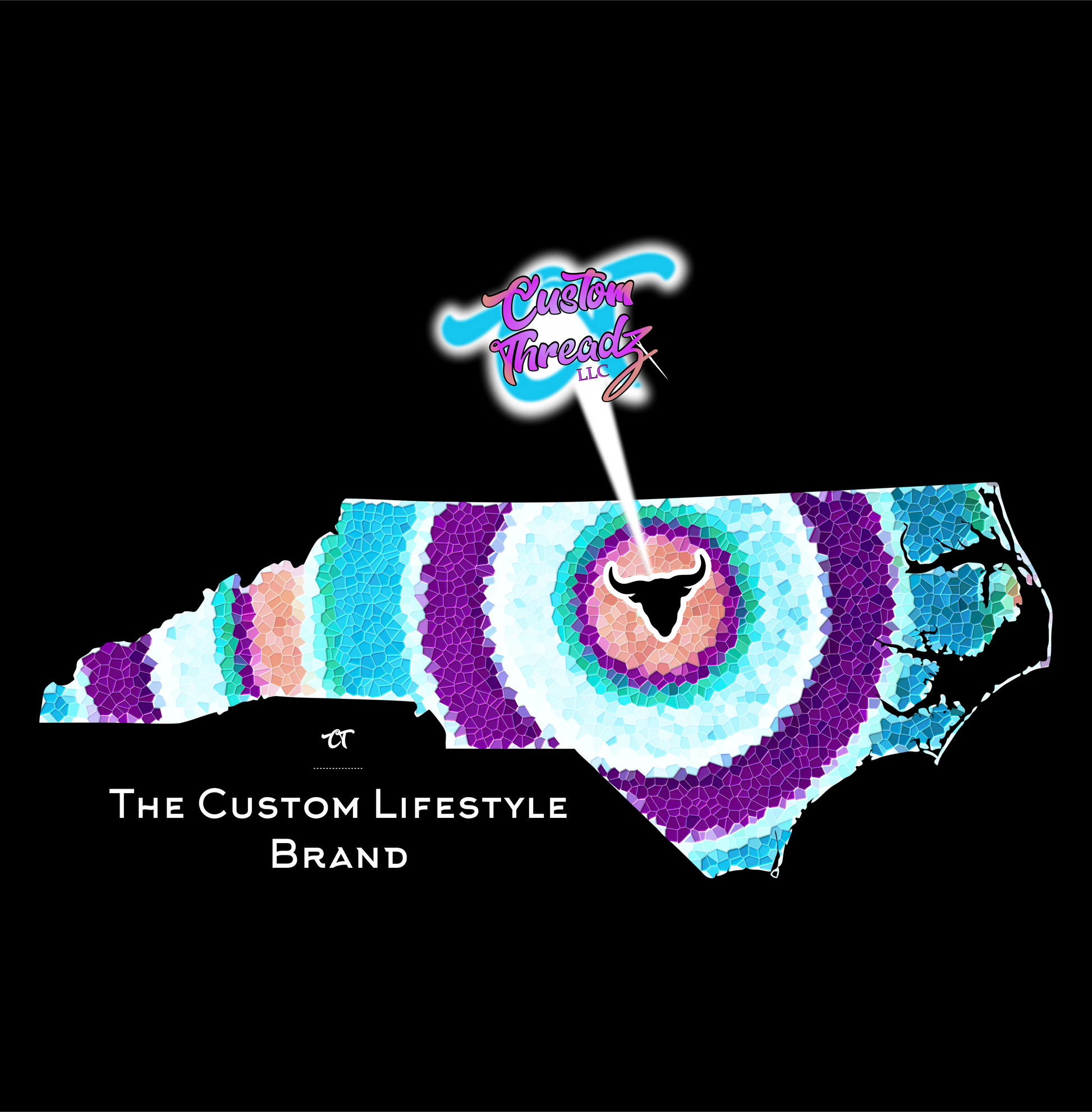 nc calling ct bat signal DTG design graphic