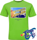 green youth tee with customize durham nc DTG printed design
