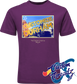 purple youth tee with customize durham nc DTG printed design
