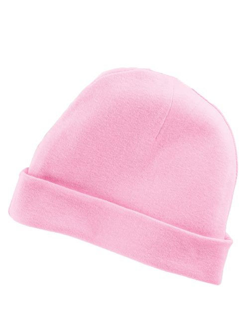 rabbit skins infant baby rib cap pink