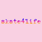 youth 2019 skate4life gradient DTG design graphic