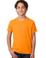 child model wearing next level youth CVC tee in orange