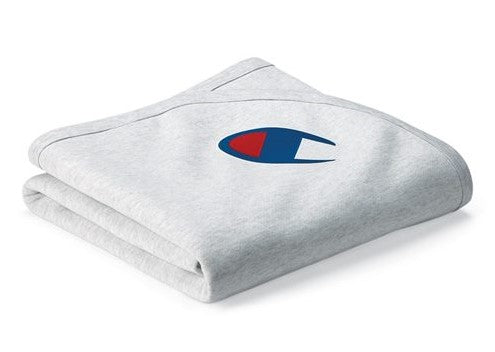 champion reverse weave stadium blanket silver grey