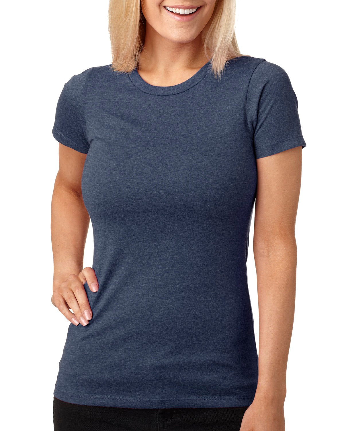 womans next level cvc tshirt indigo