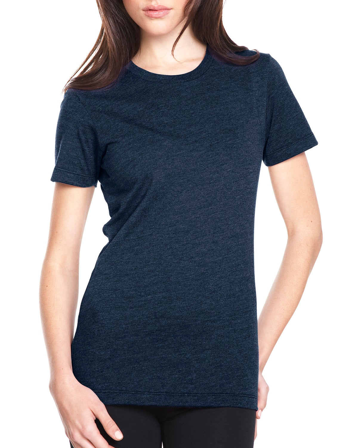 womans next level cvc tshirt midnight navy