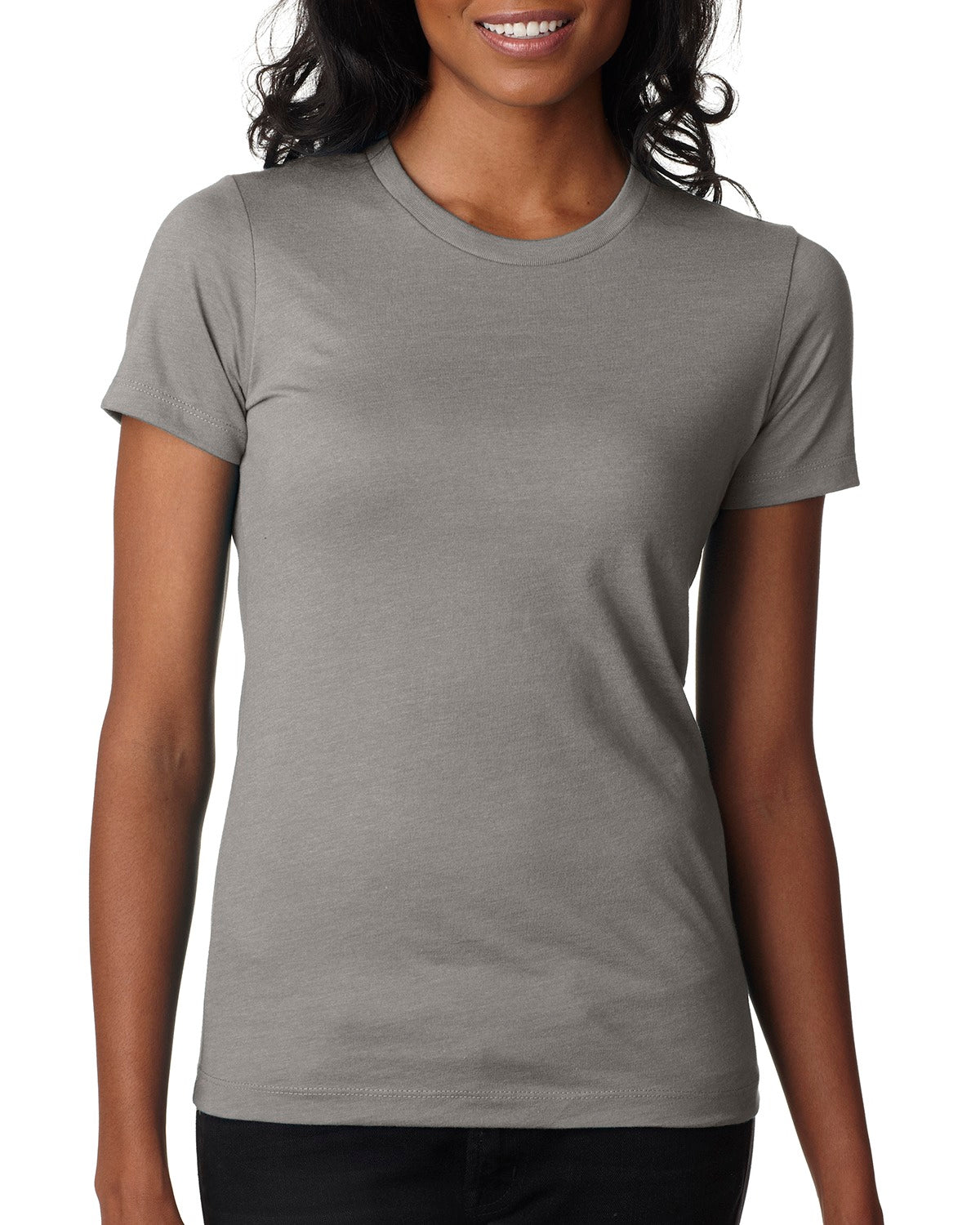 womans next level cvc tshirt stone gray