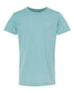bella+canvas youth cvc t-shirt heather blue lagoon