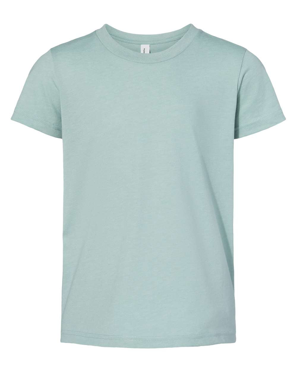 bella+canvas youth cvc t-shirt heather dusty blue