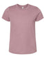 bella+canvas youth cvc t-shirt heather orchid