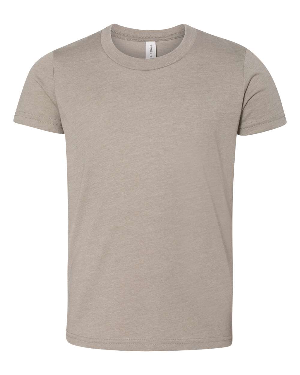 bella+canvas youth cvc t-shirt heather stone