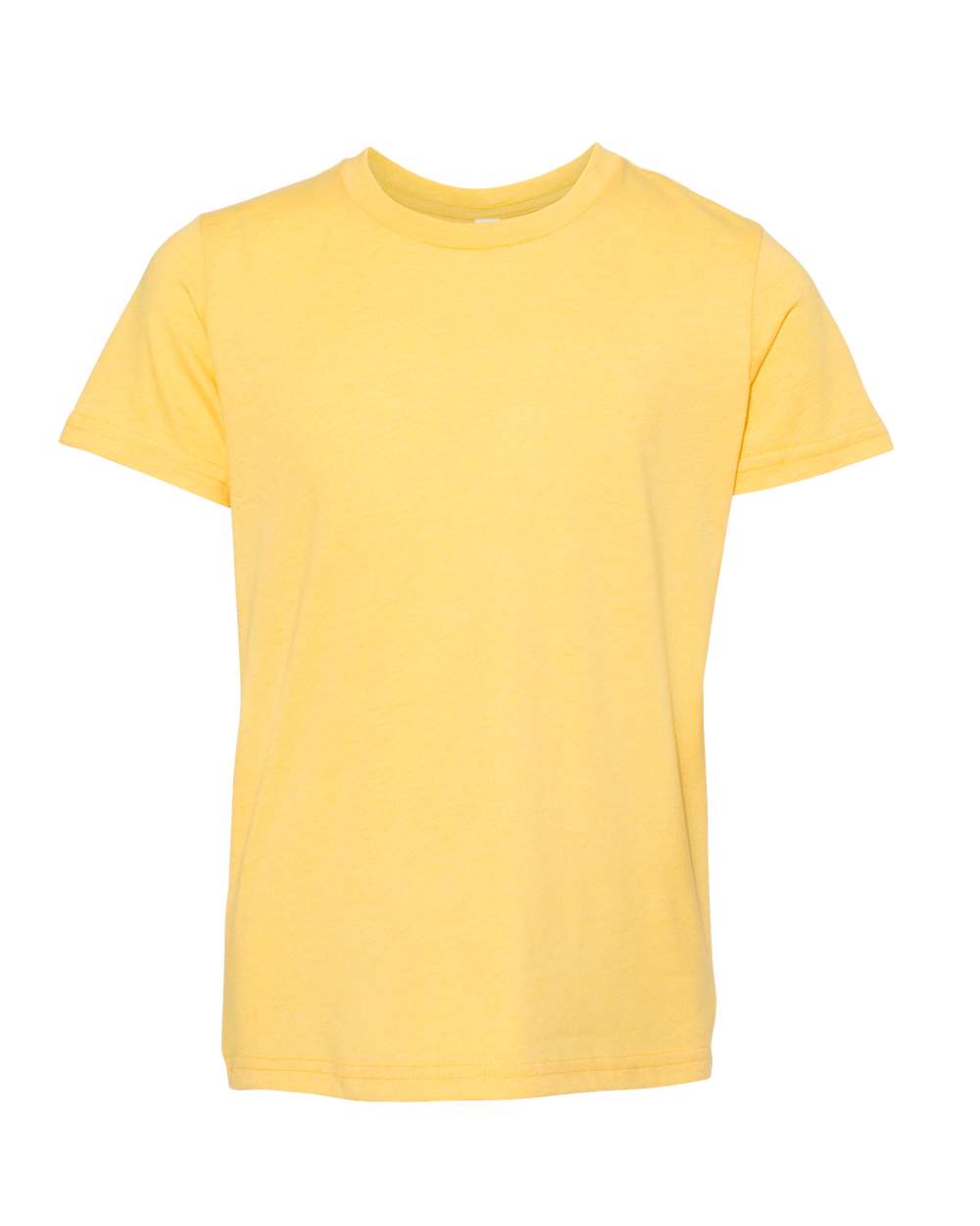 bella+canvas youth cvc t-shirt heather yellow gold