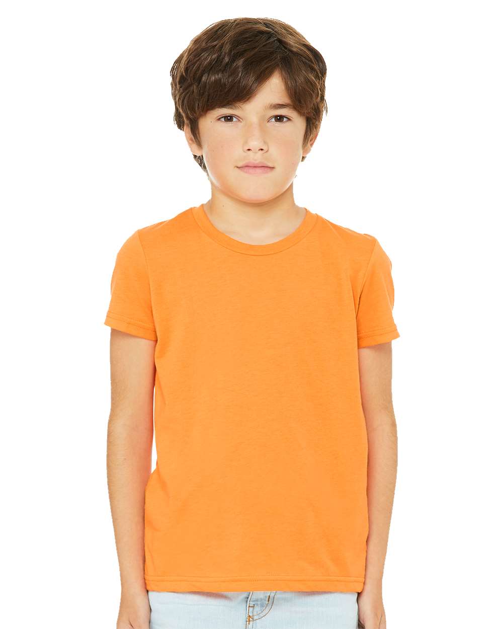bella+canvas youth cvc t-shirt neon orange