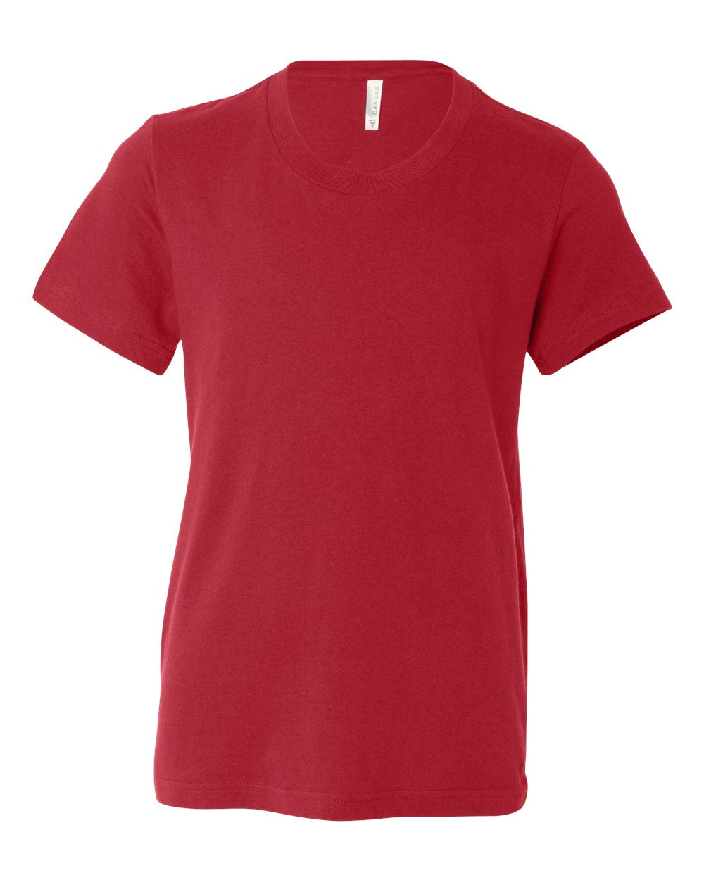 bella+canvas youth t-shirt red