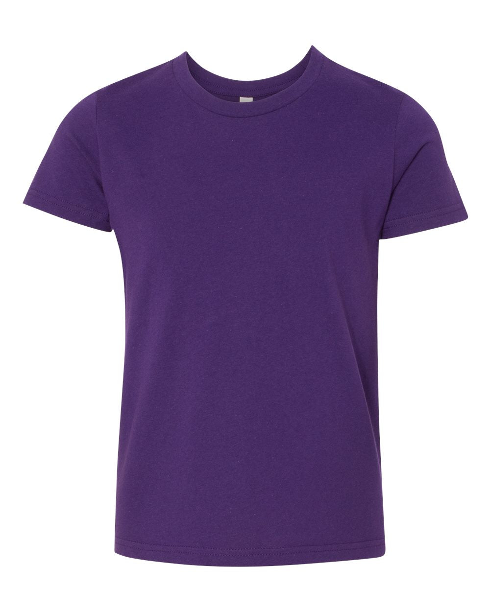 bella+canvas youth t-shirt team purple