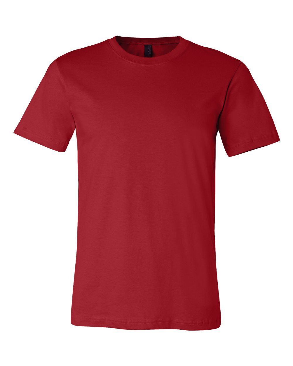 bella+canvas adult short sleeve tee canvas red