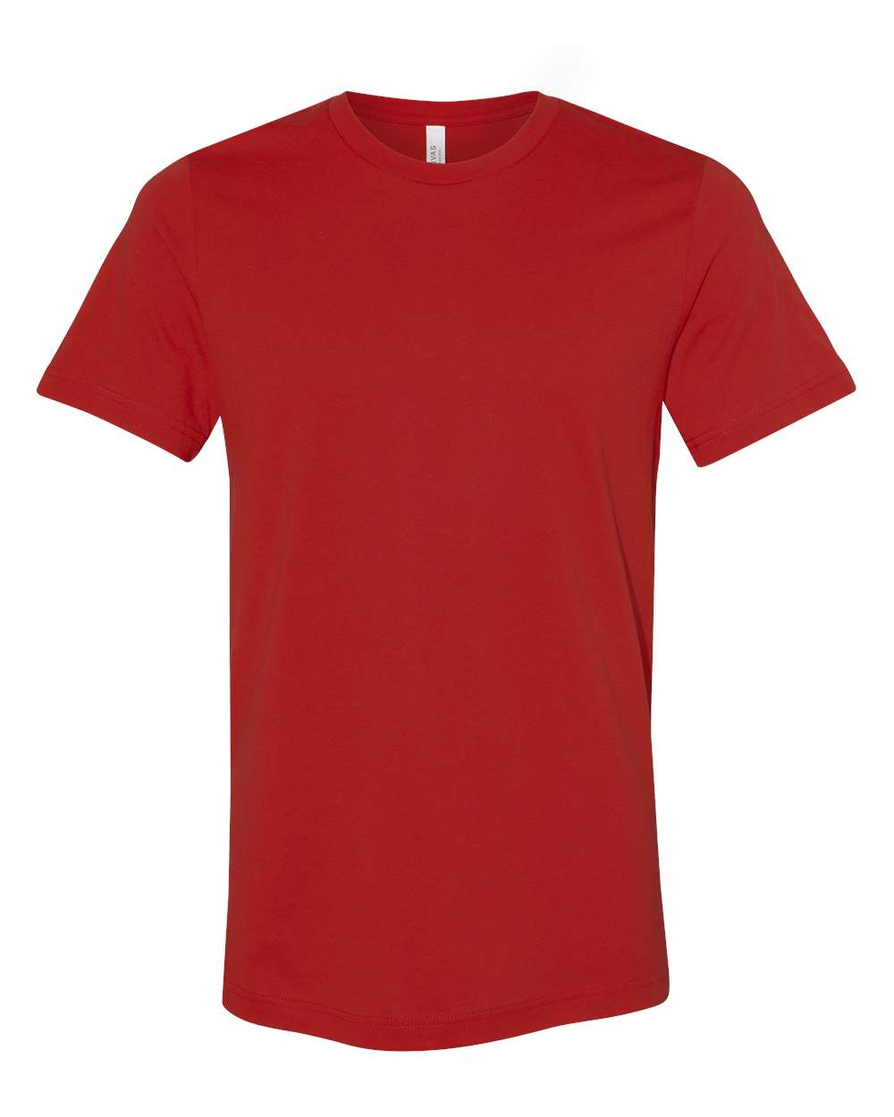bella+canvas adult short sleeve tee red