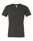 bella+canvas v-neck cvc t-shirt dark grey heather