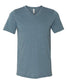 bella+canvas v-neck cvc t-shirt heather slate