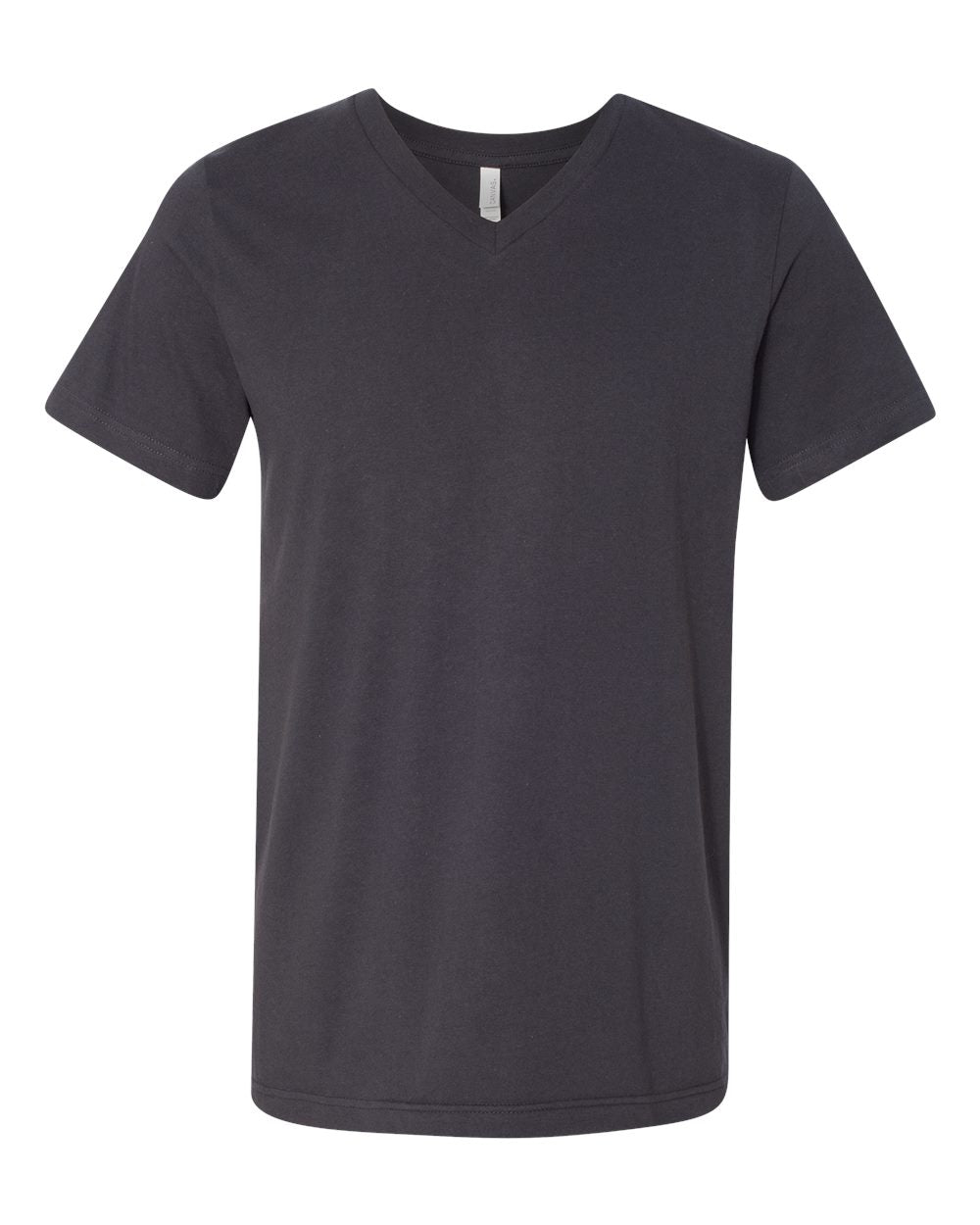 bella+canvas v-neck t-shirt dark grey