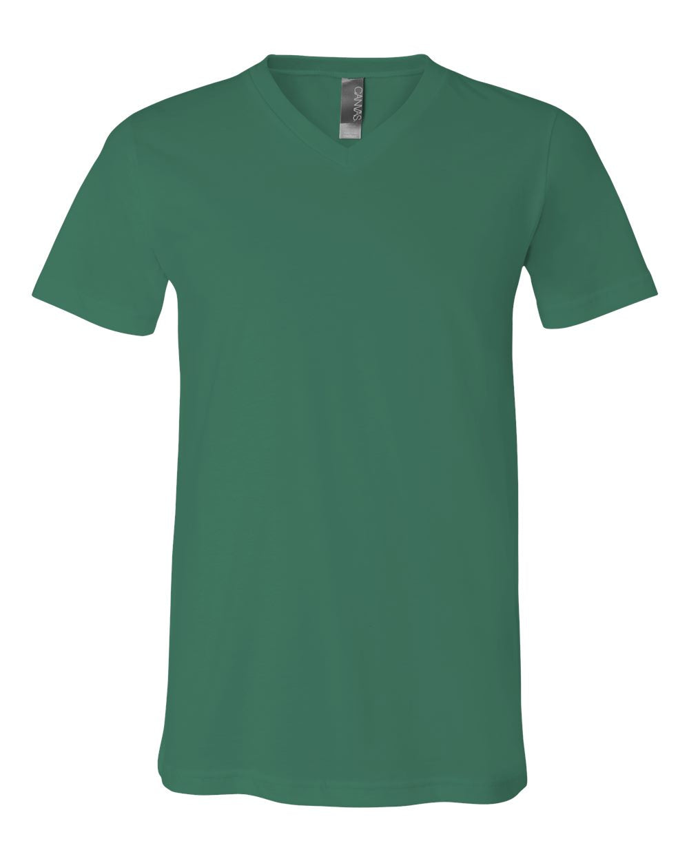 bella+canvas v-neck t-shirt kelly green