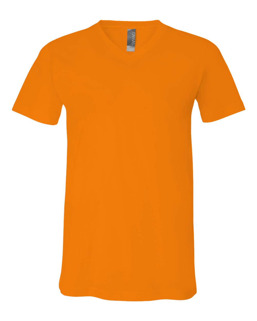 bella+canvas v-neck t-shirt orange