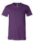 bella+canvas v-neck t-shirt team purple