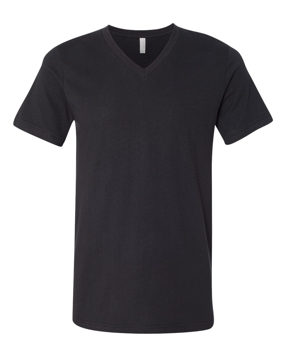 bella+canvas v-neck t-shirt vintage black