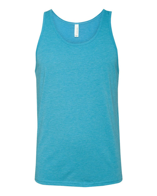 bella+canvas unisex tank top aqua