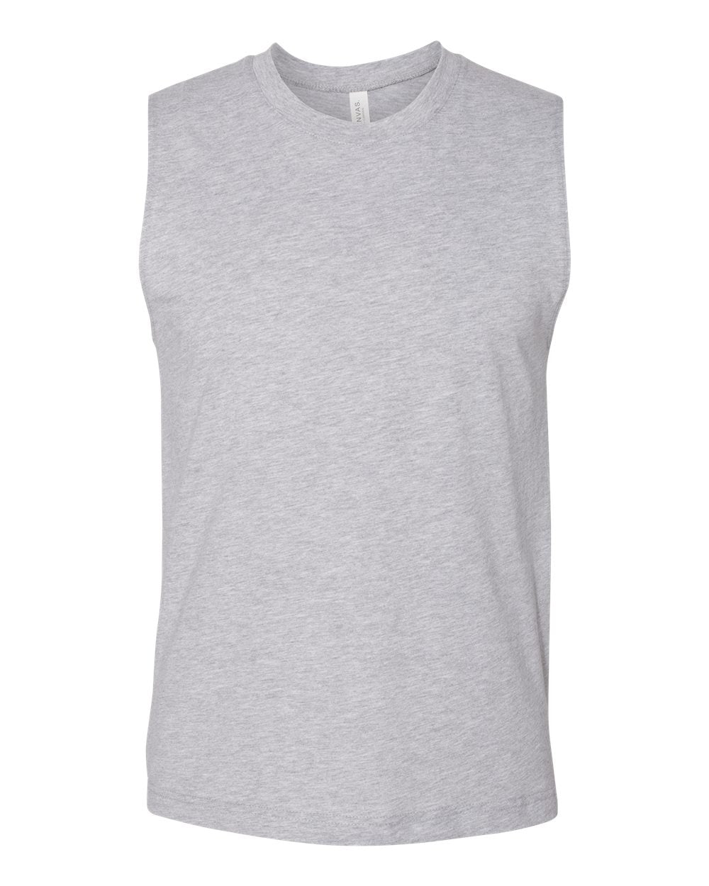 bella+canvas muscle tank athletic heather