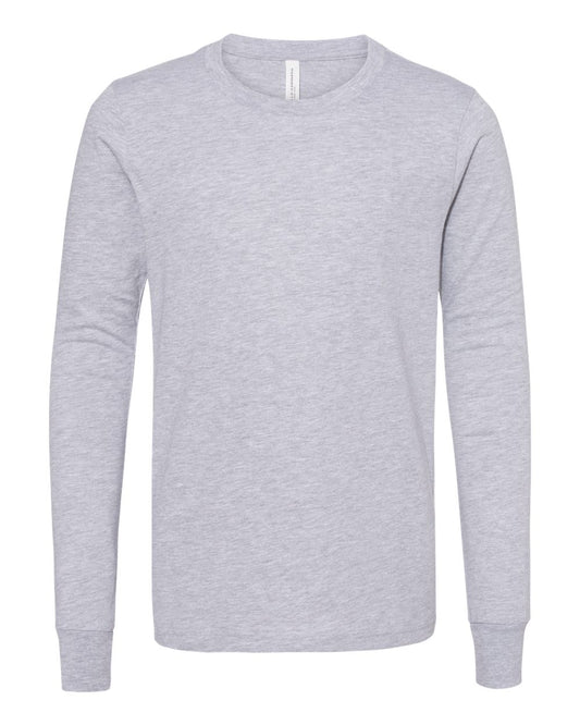 bella+canvas youth long sleeve tee athletic heather